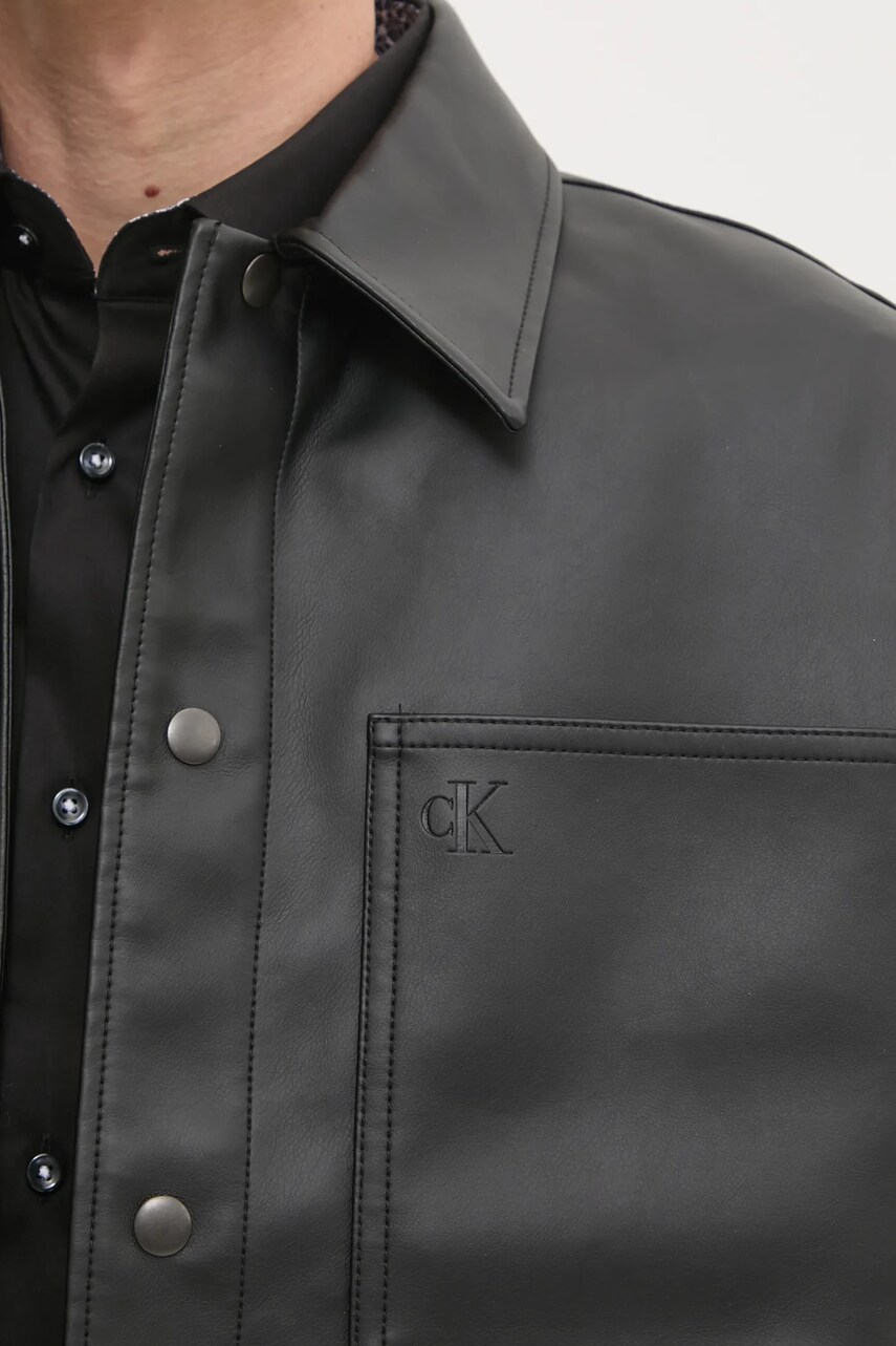 Сорочка Calvin Klein Jeans чоловіча колір чорний relaxed J30J326731