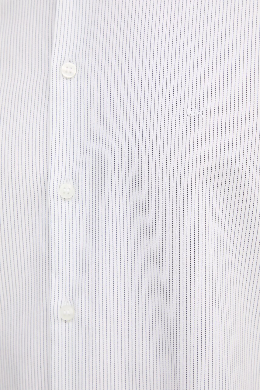Сорочка Calvin Klein чоловіча колір білий slim класичний комір K10K113844