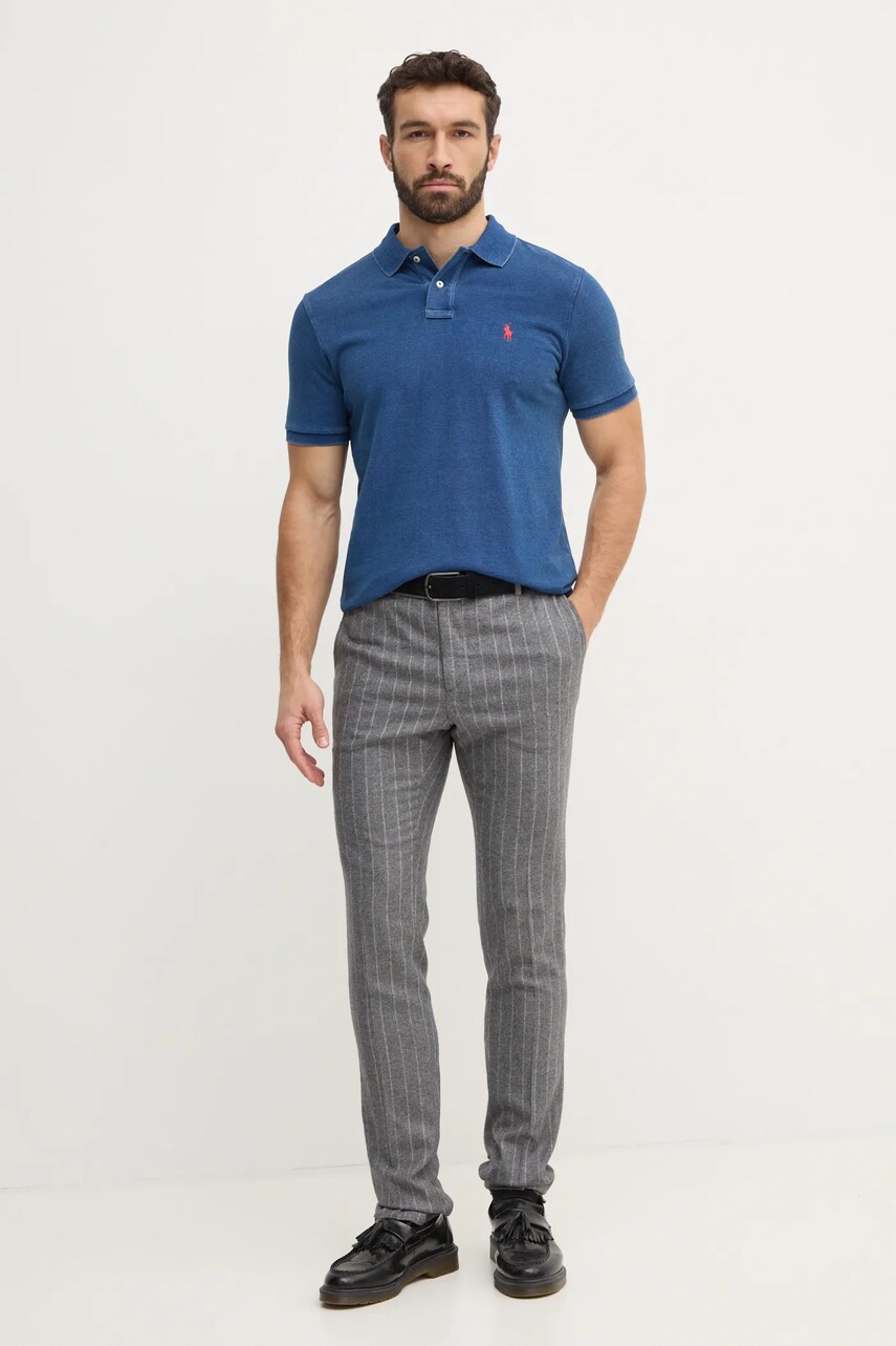 Бавовняне поло Polo Ralph Lauren однотонне 710970582
