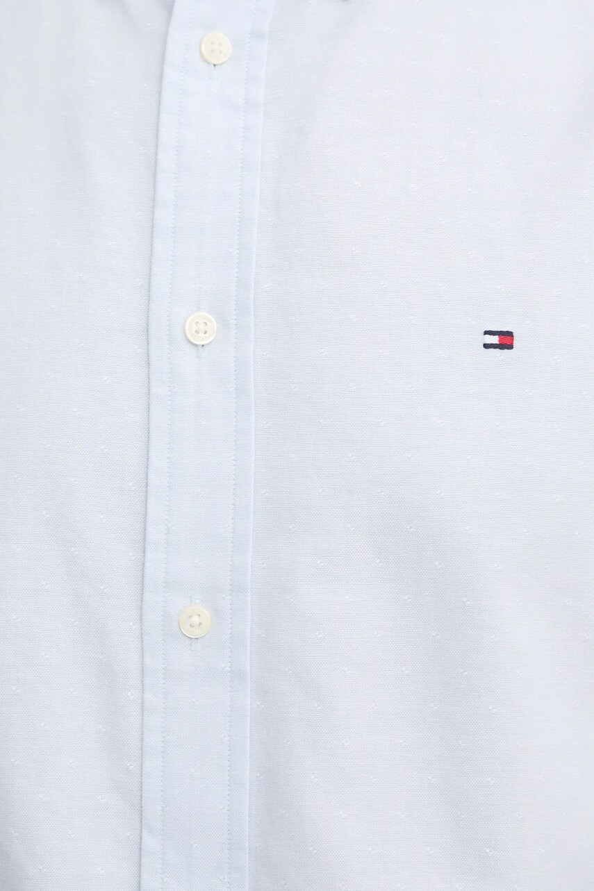 Бавовняна сорочка Tommy Hilfiger чоловіча regular комір button-down MW0MW37571