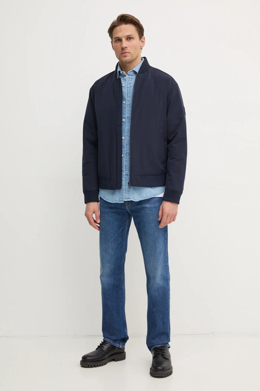 Джинсова сорочка Tommy Hilfiger чоловіча regular класичний комір MW0MW37581