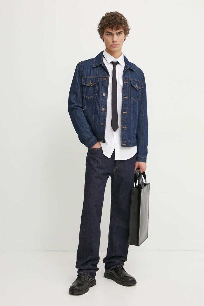 Сорочка G-Star Raw чоловіча колір бежевий slim класичний комір D24963-D701