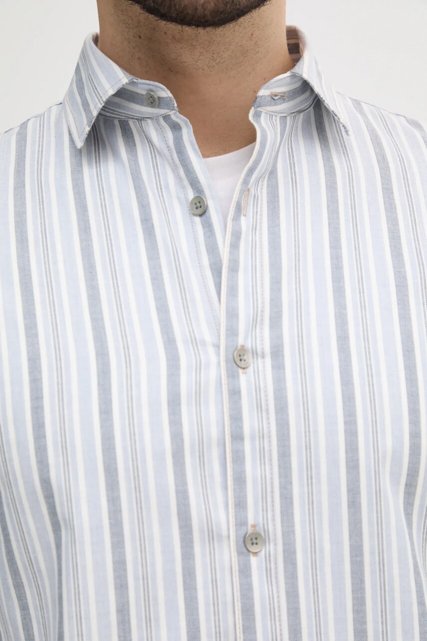 Сорочка Guess COLLINS чоловіча колір сірий regular класичний комір M5RH29 WGXI1