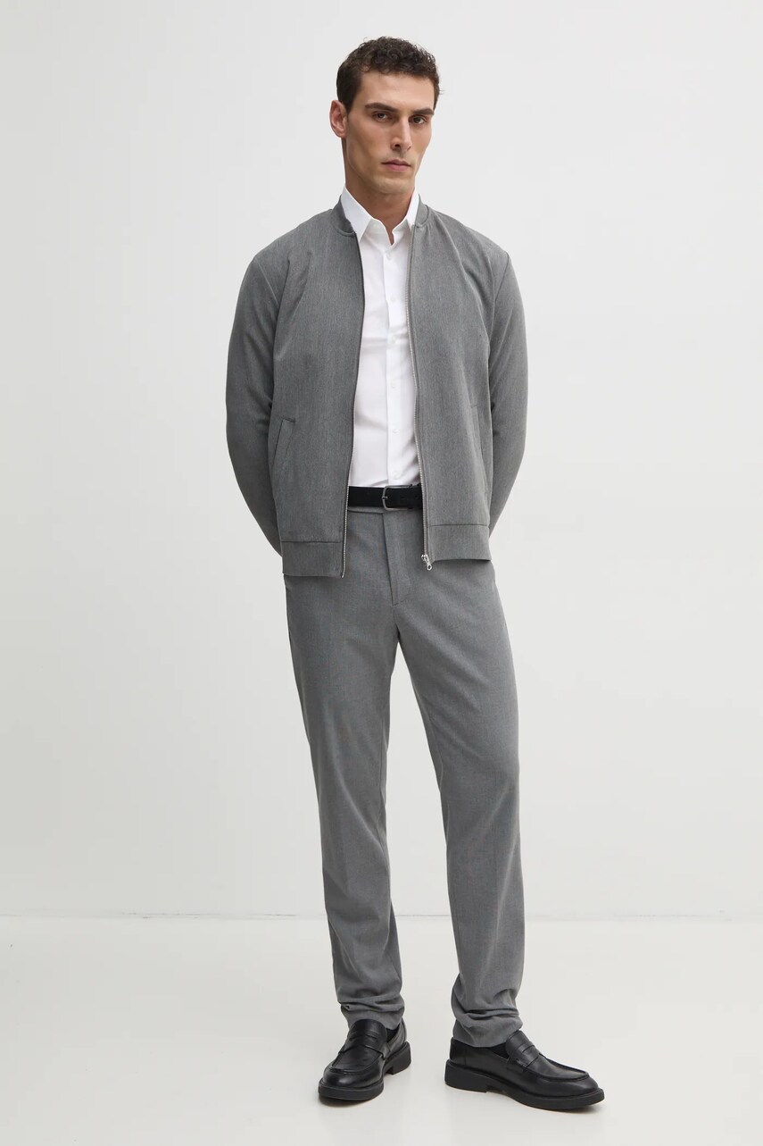 Сорочка Calvin Klein чоловіча колір білий slim класичний комір K10K112743