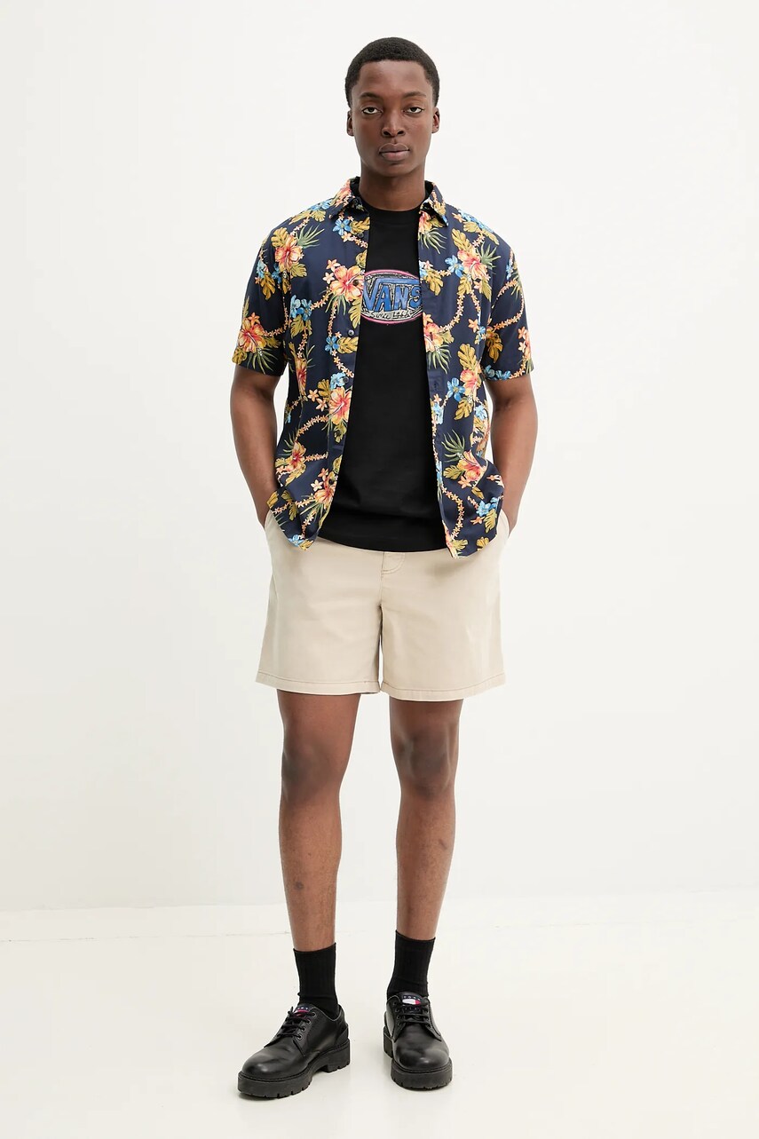 Сорочка Superdry чоловіча колір синій regular класичний комір M4010947A-F7B
