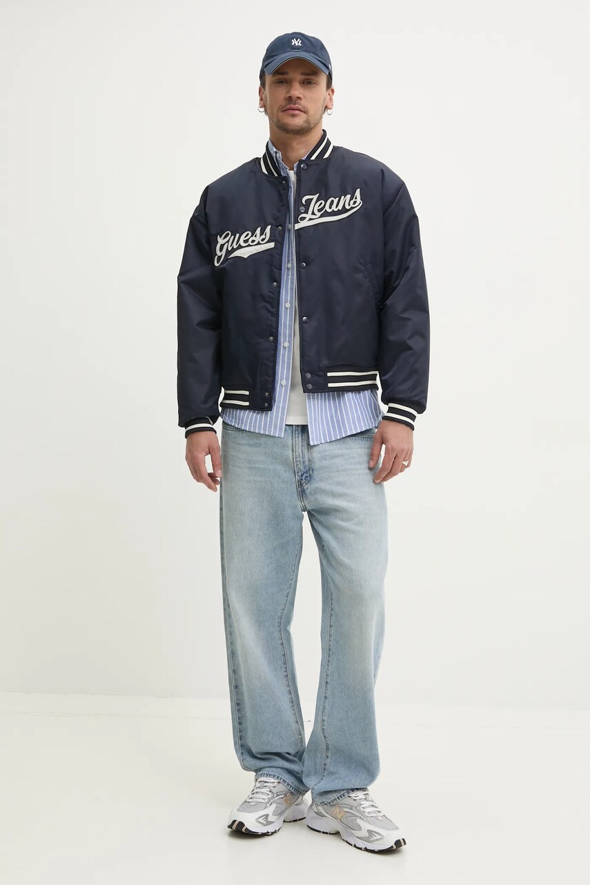 Бавовняна сорочка Superdry чоловіча regular комір button-down M4010991A-E8W