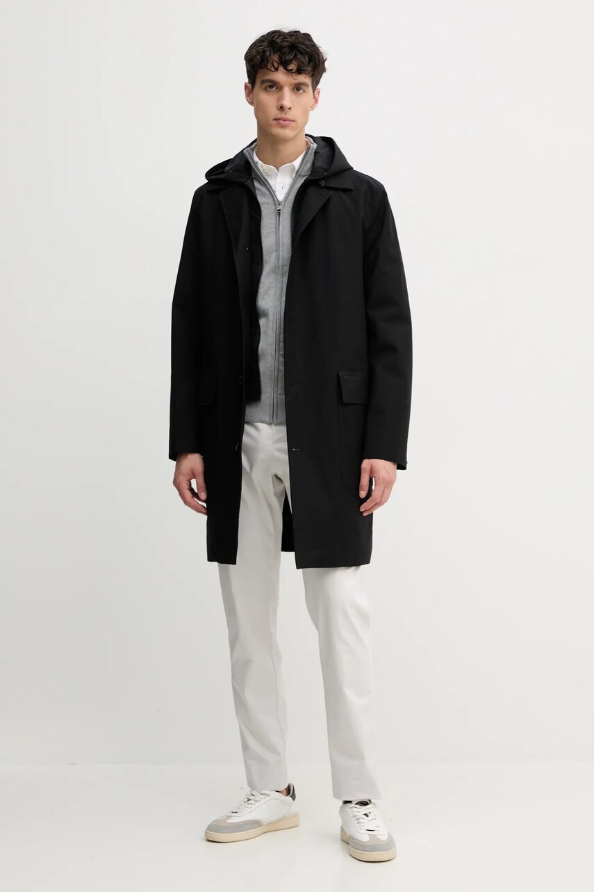 Бавовняна сорочка Tommy Hilfiger чоловіча колір білий slim комір button-down MW0MW38556