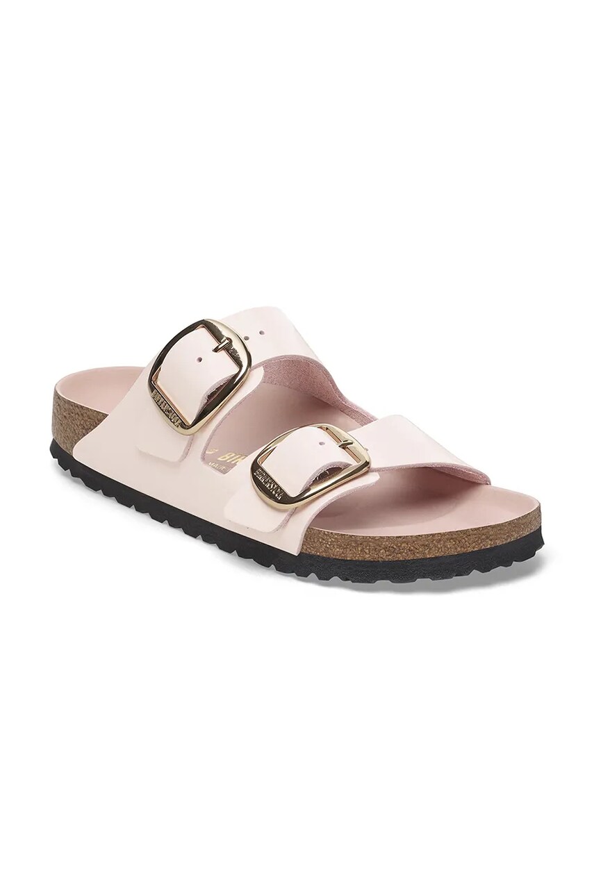 Шкіряні шльопанці Birkenstock Arizona Big Buckle жіночі колір рожевий 1029392