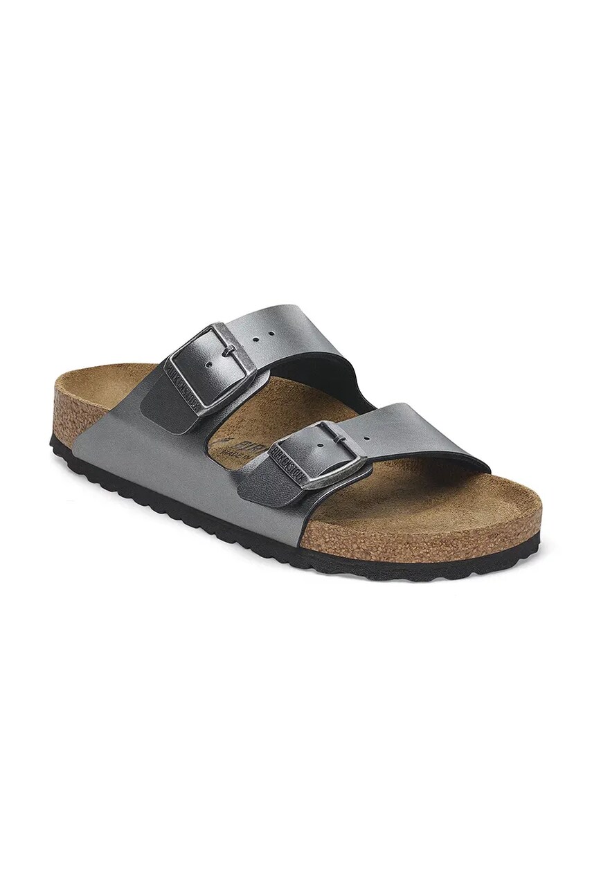Шльопанці Birkenstock Arizona Metallic жіночі колір срібний 1029233