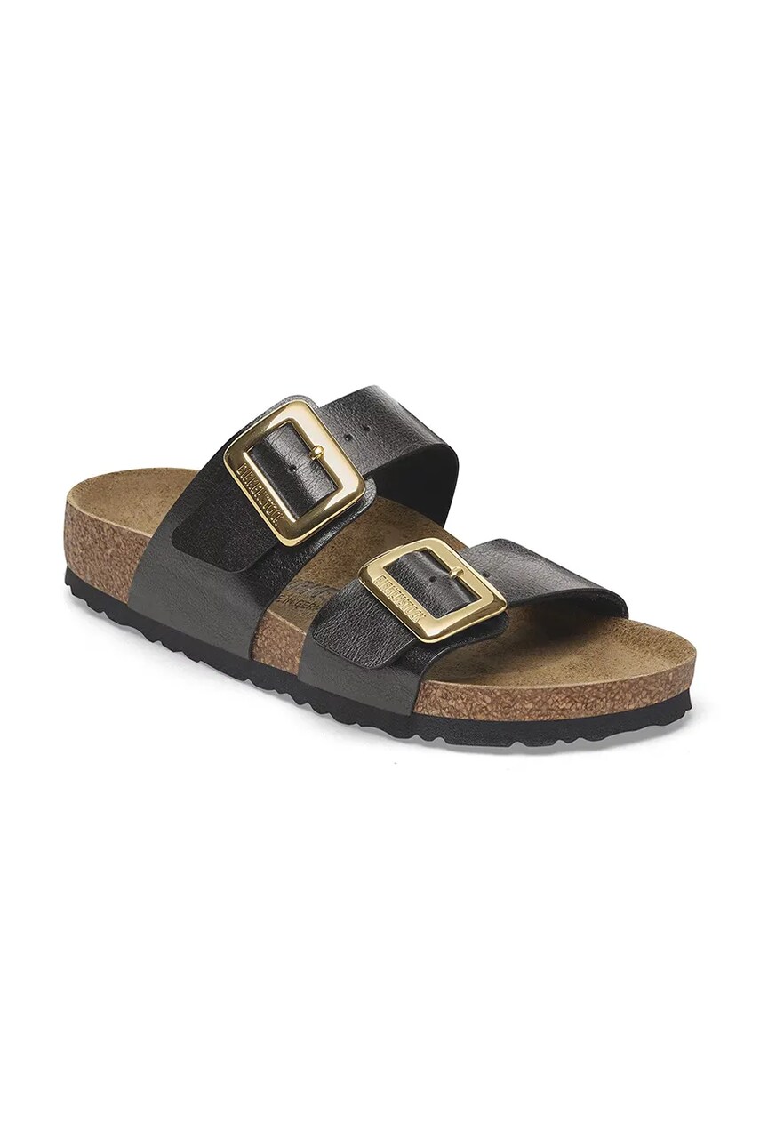 Шльопанці Birkenstock Sydney Graceful Cushion Buckle жіночі колір чорний 1029457