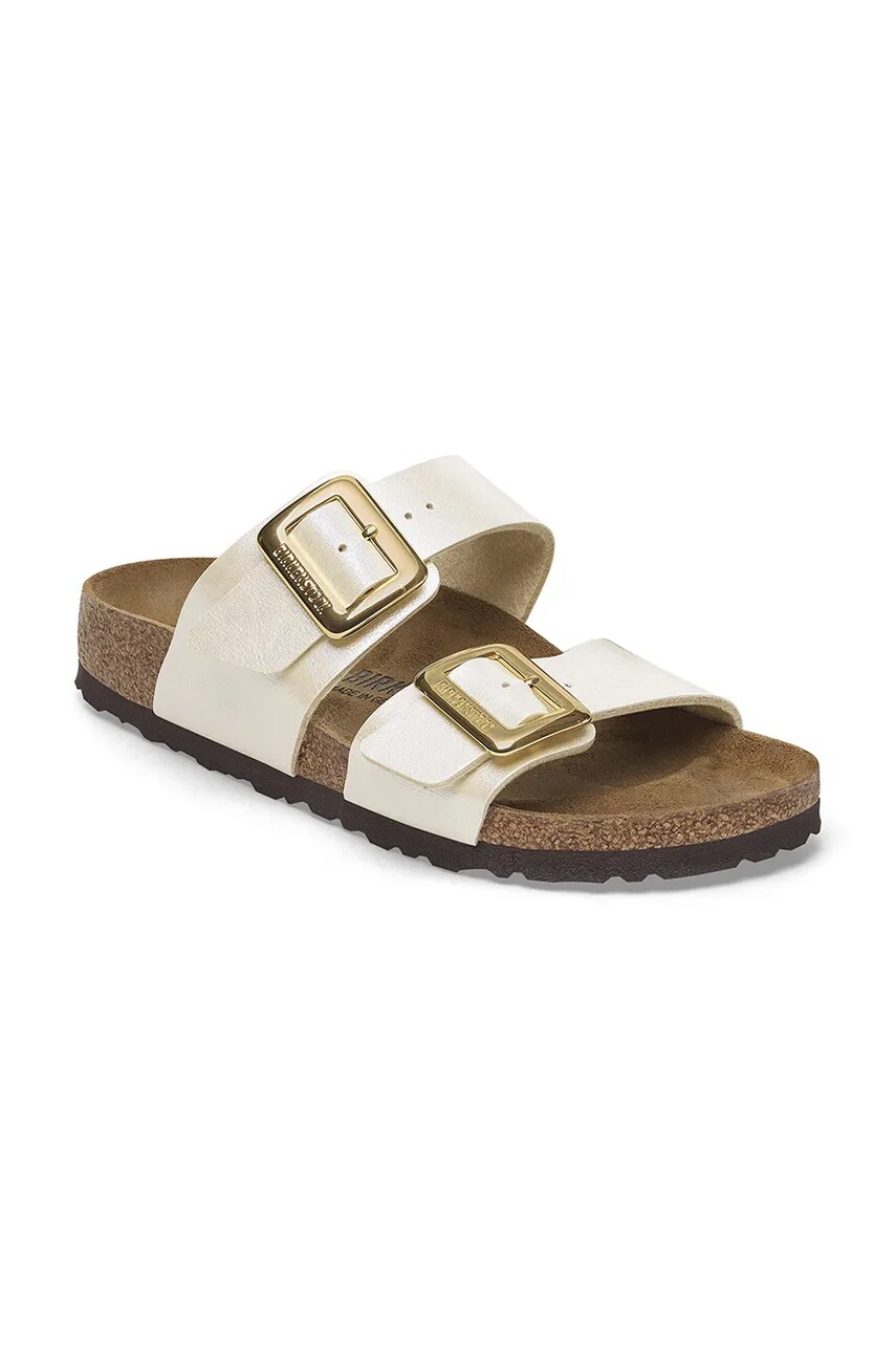 Шльопанці Birkenstock Sydney Graceful Cushion Buckle жіночі колір білий 1029492