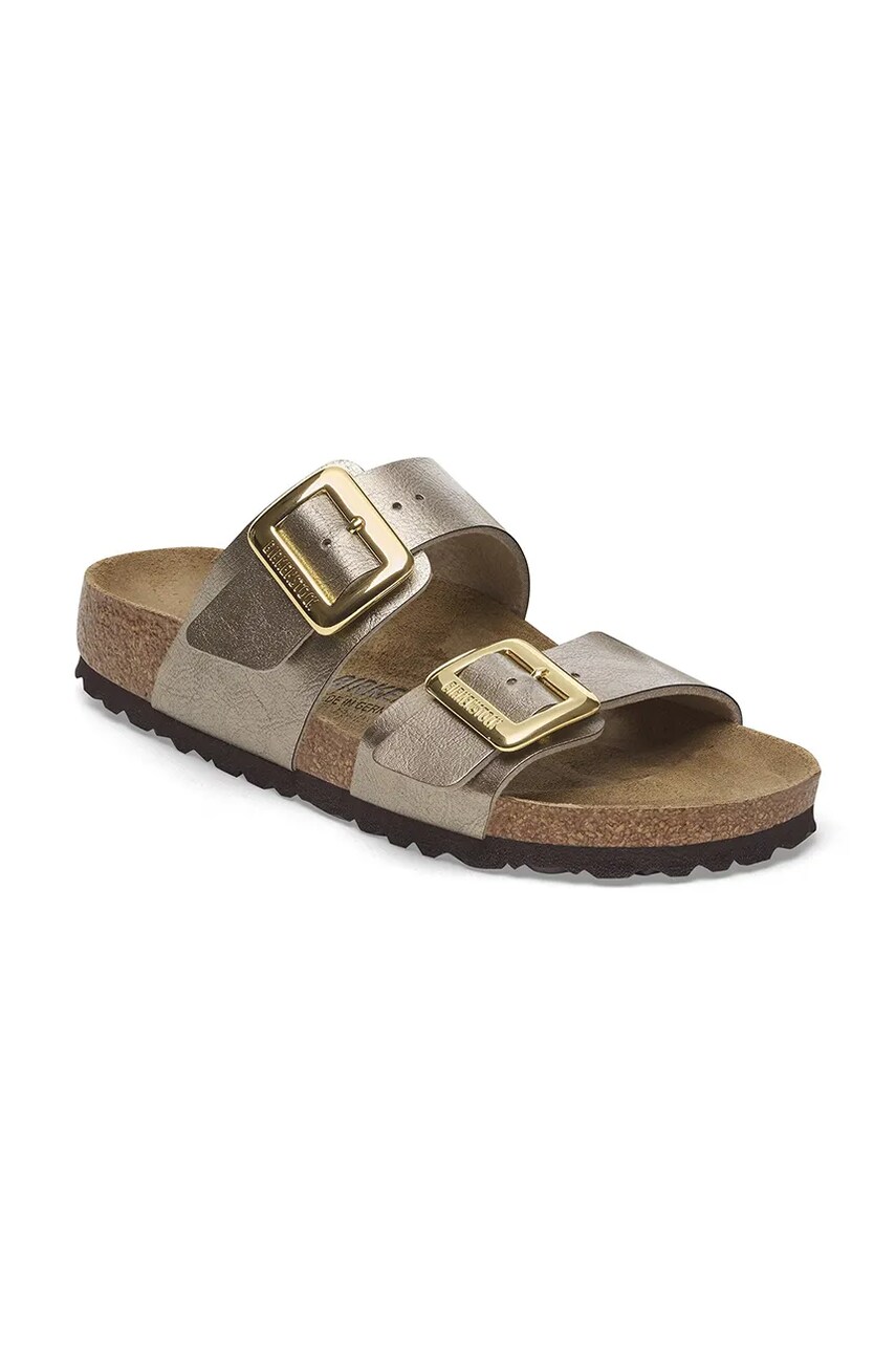 Шльопанці Birkenstock Sydney Graceful Cushion Buckle жіночі колір коричневий 1029372