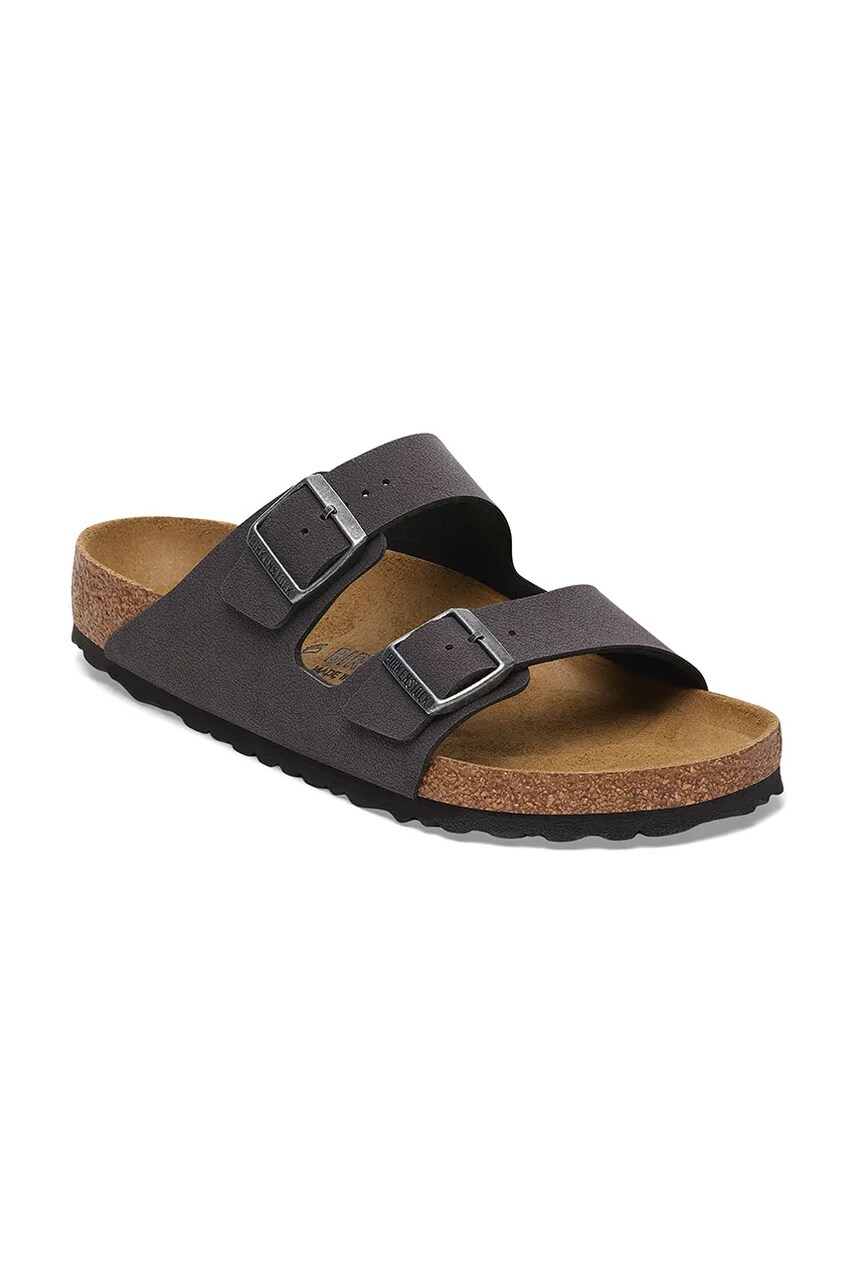 Шльопанці Birkenstock Arizona Birkibuc жіночі колір коричневий 1029162