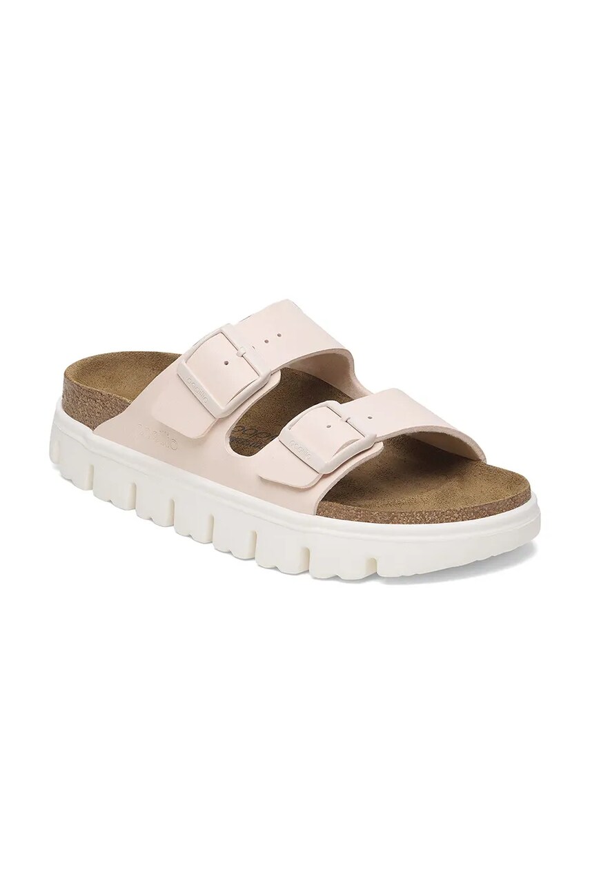 Шльопанці Birkenstock Arizona Chunky Birkenstock x Papillio жіночі колір рожевий на платформі 1029110