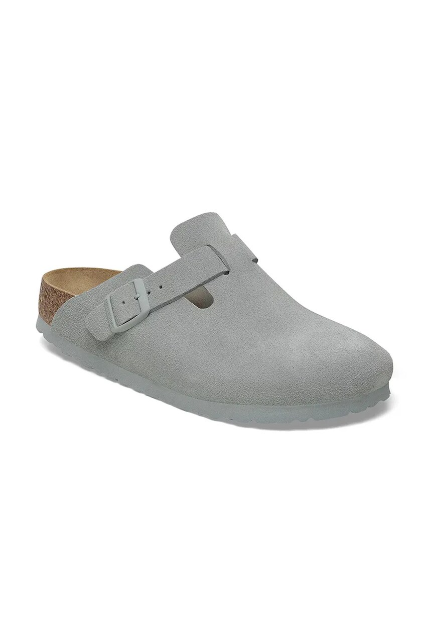 Замшеві шльопанці Birkenstock Boston жіночі  1029214