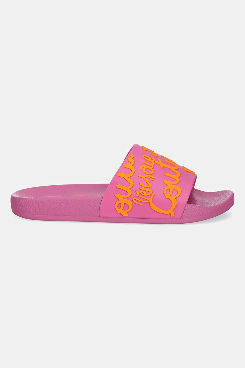Шльопанці Versace Jeans Couture жіночі колір рожевий 78VA3SQ1 71352 R53
