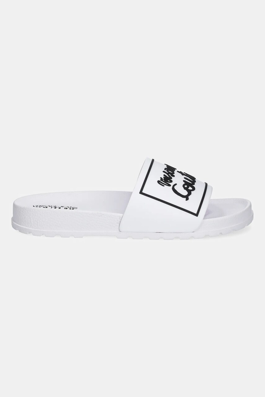 Шльопанці Versace Jeans Couture жіночі колір білий 78VA3SQ2 71352 003