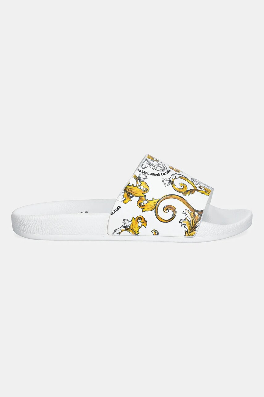 Шльопанці Versace Jeans Couture жіночі колір білий 78VA3SQ3 ZS365 G03