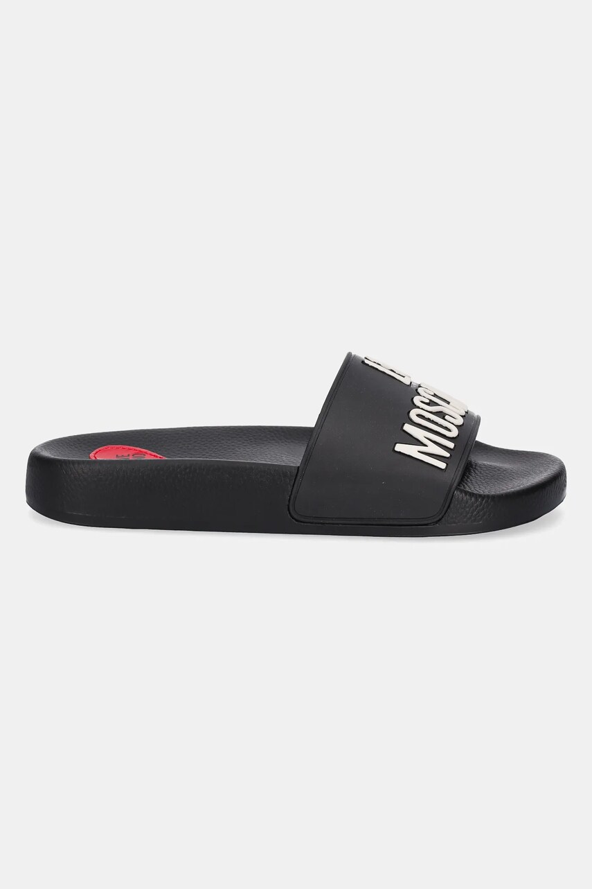 Шльопанці Love Moschino жіночі колір чорний JA28052G1MI14000