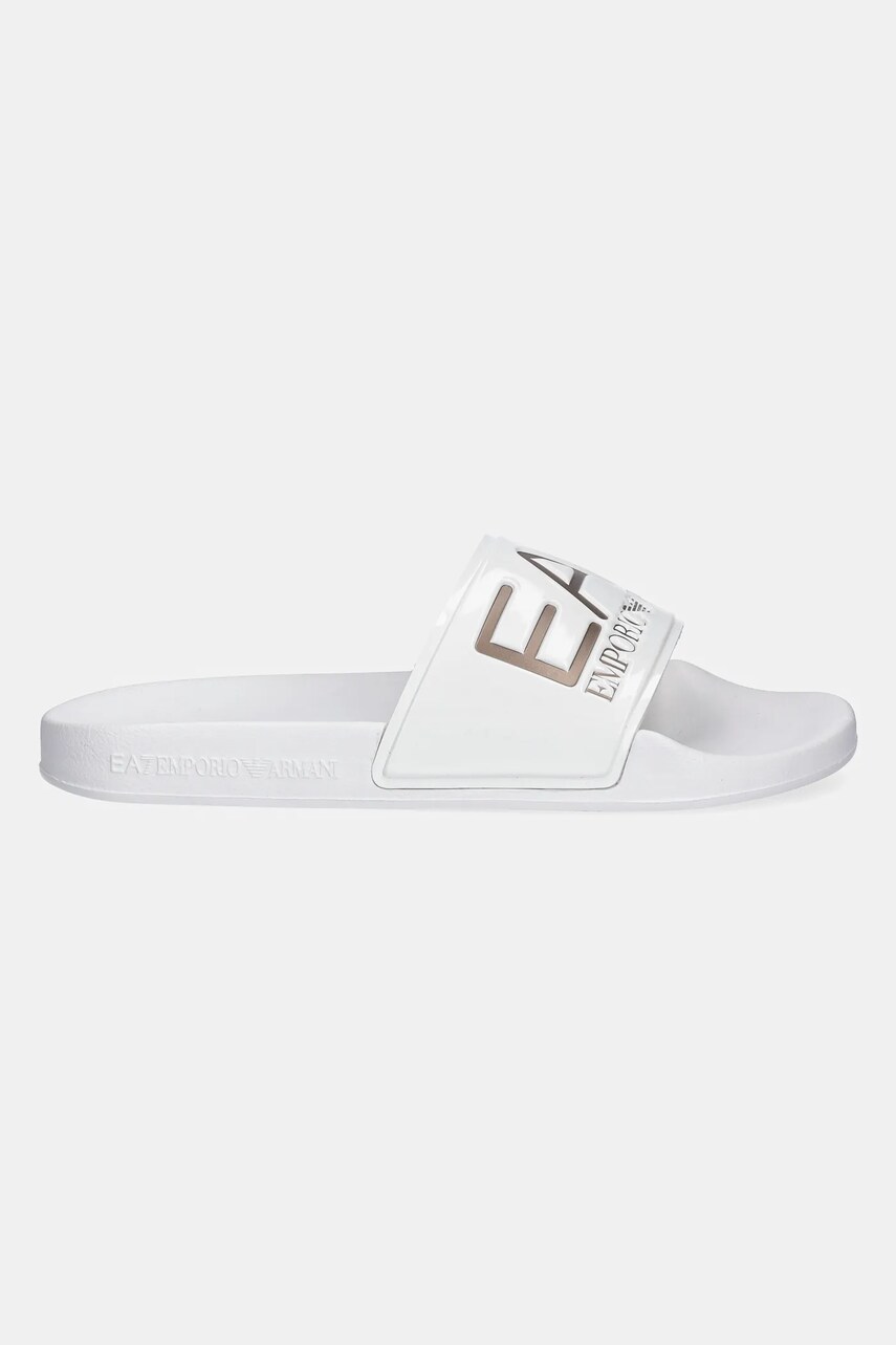 Шльопанці EA7 Emporio Armani жіночі колір білий AF15118.7X000108