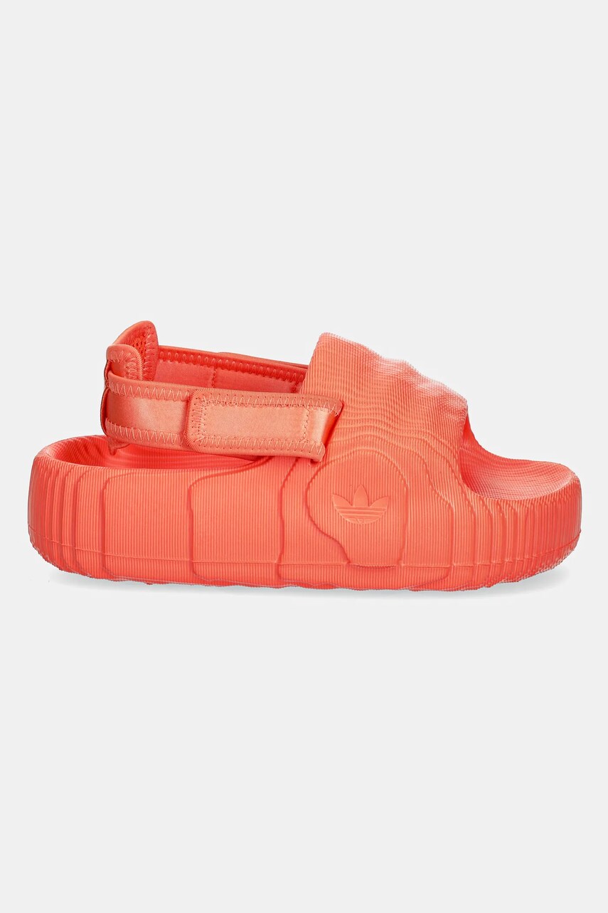 Шльопанці adidas Originals Adilette 22 Xlg W жіночі колір помаранчевий на платформі JH9700