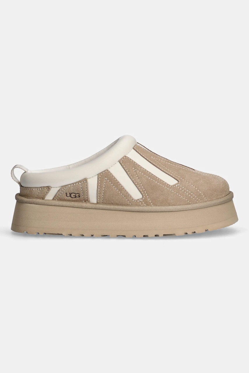 Тапочки UGG Tazz Sunwave колір бежевий 1167655-MDSD
