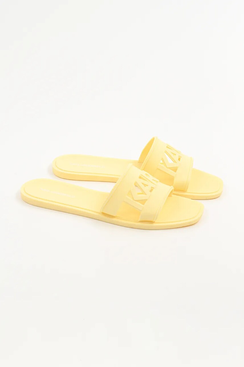 Шльопанці Karl Lagerfeld JELLY жіночі колір жовтий KL80005T