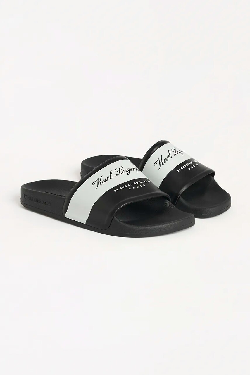 Шльопанці Karl Lagerfeld KONDO 2.0 жіночі колір чорний KL80923