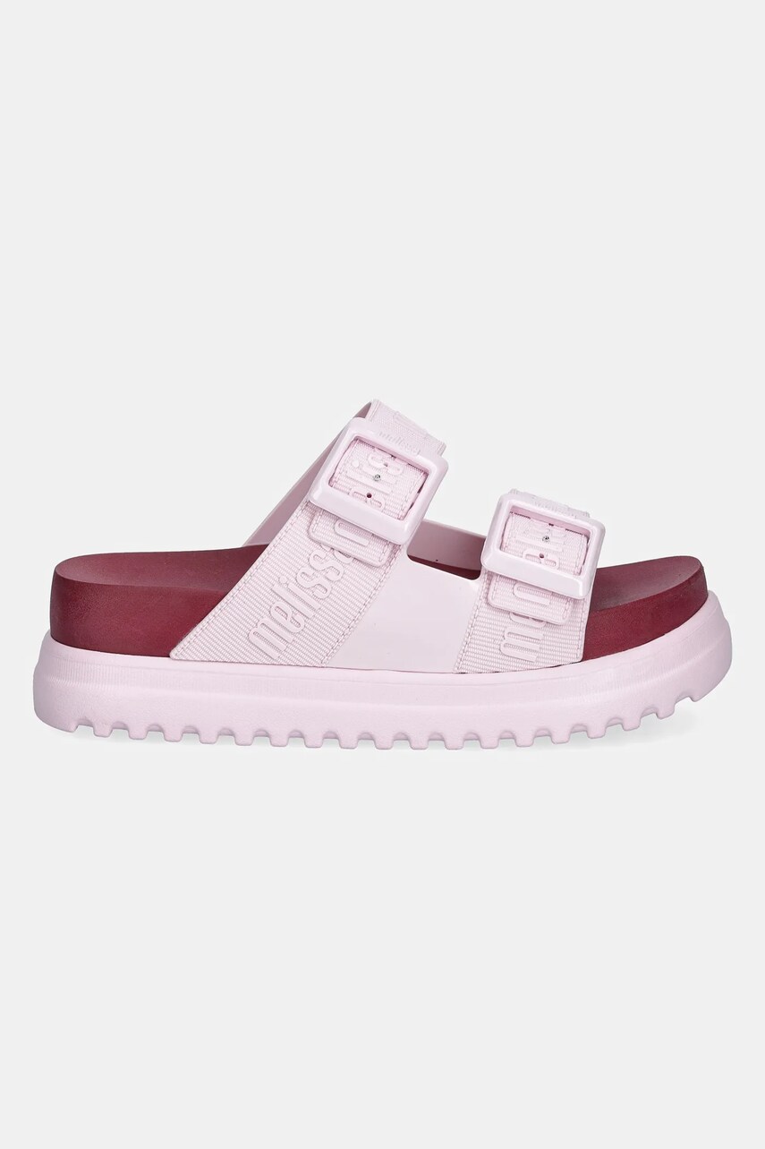 Шльопанці Melissa COZY M LOVER PLATFORM AD жіночі колір рожевий на платформі M.35977.BF907