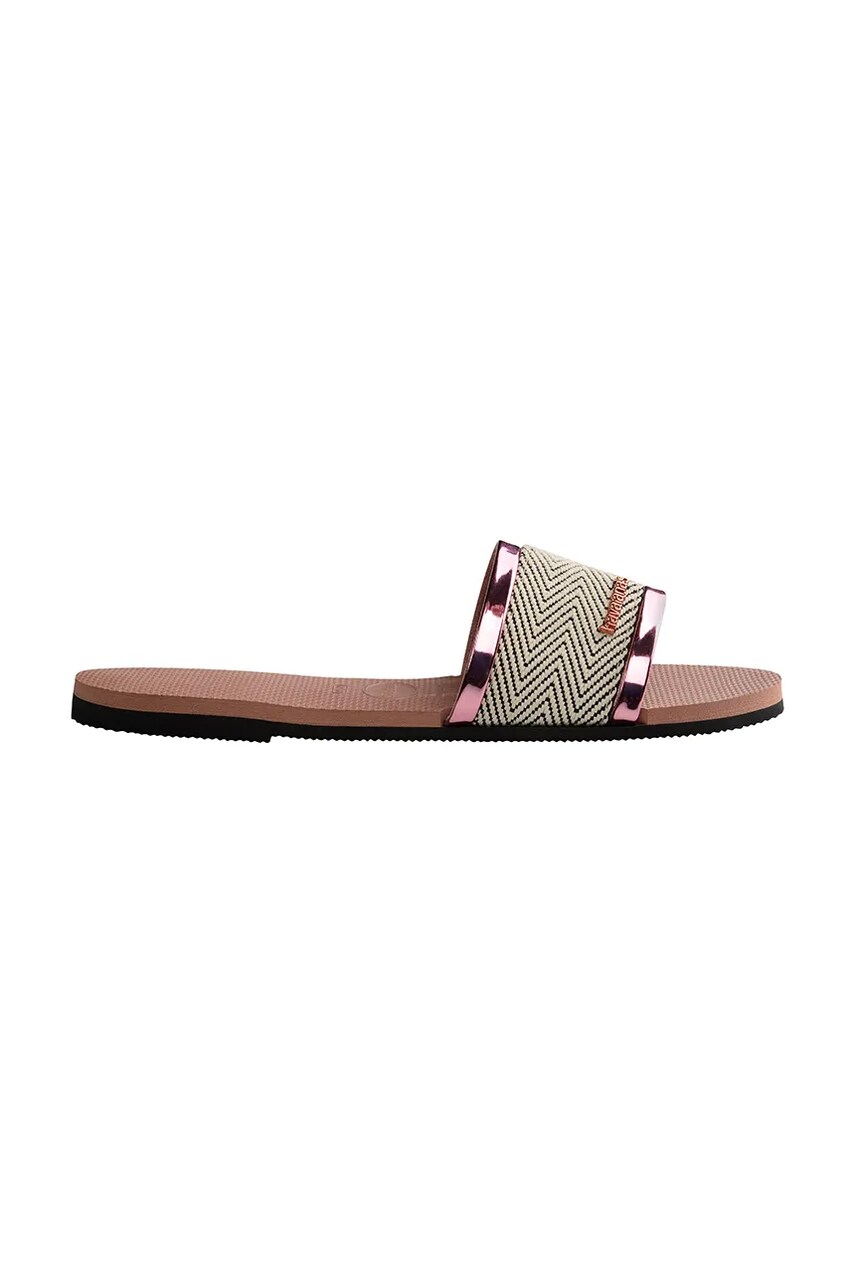 Шльопанці Havaianas YOU TRANCOSO PREMIUM жіночі колір рожевий 4146063-3544