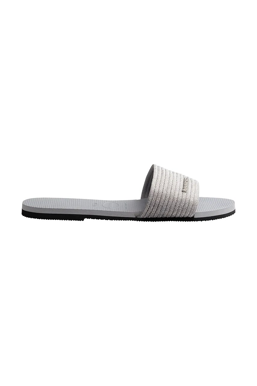Шльопанці Havaianas YOU MALTA METALLIC жіночі колір сірий 4147312-3498