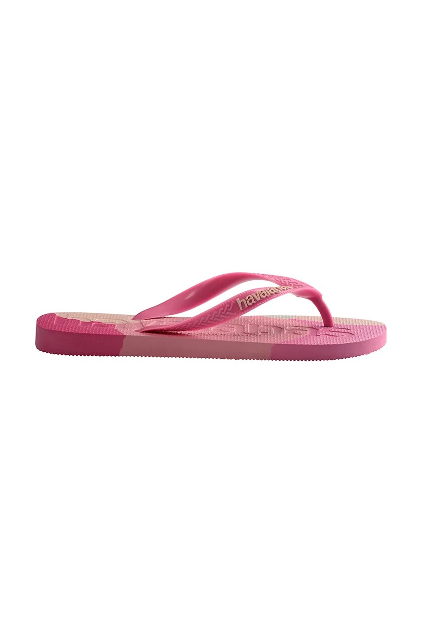 В'єтнамки Havaianas TOP LOGOMANIA COLORS II жіночі колір рожевий на плоскому ходу 4147526-0129