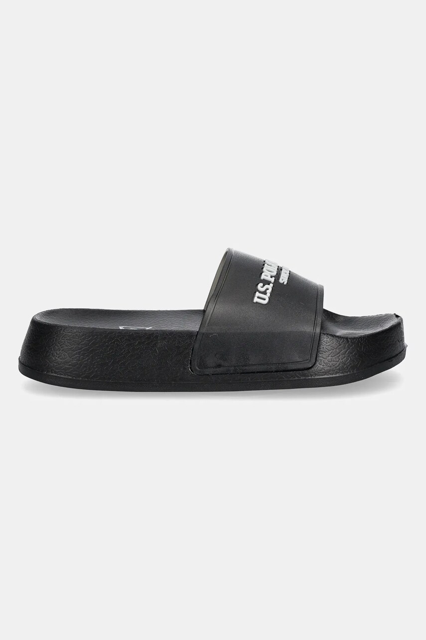 Шльопанці U.S. Polo Assn. AMAMI009W/5G2 жіночі колір чорний на платформі AMAMI