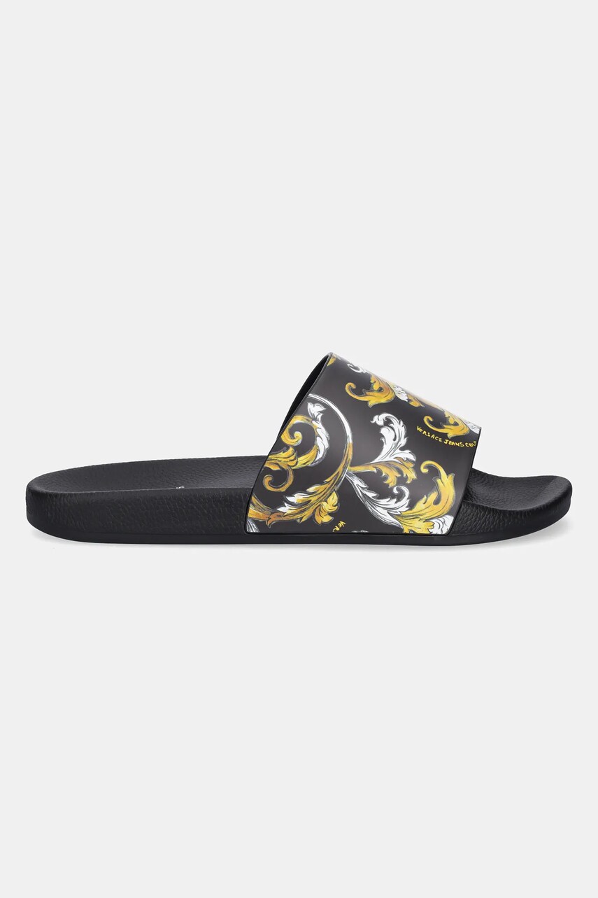 Шльопанці Versace Jeans Couture чоловічі колір чорний 78YA3SQ4 ZS365 G89
