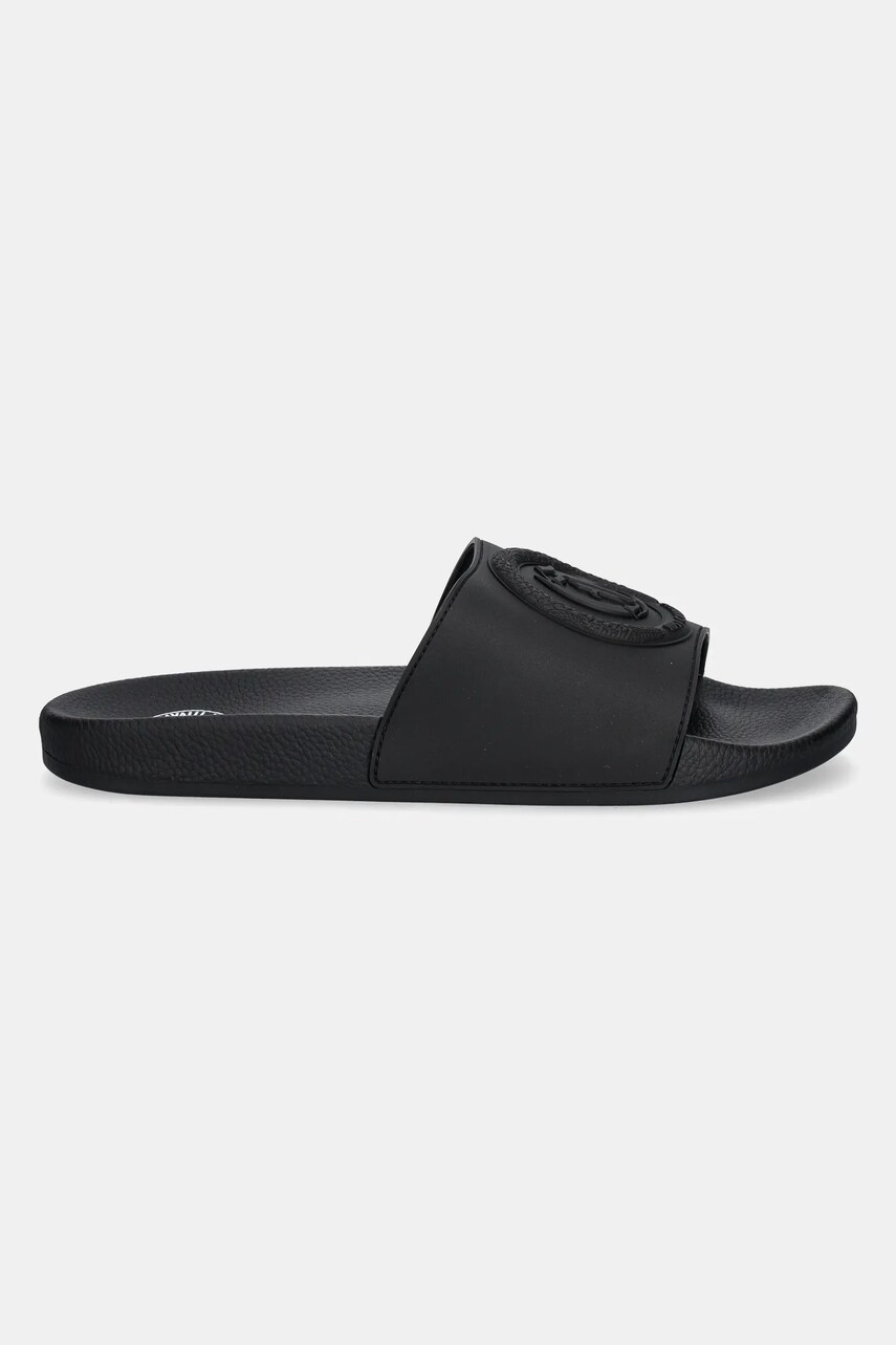 Шльопанці Just Cavalli чоловічі колір чорний 78QA3SZ4ZSC30899
