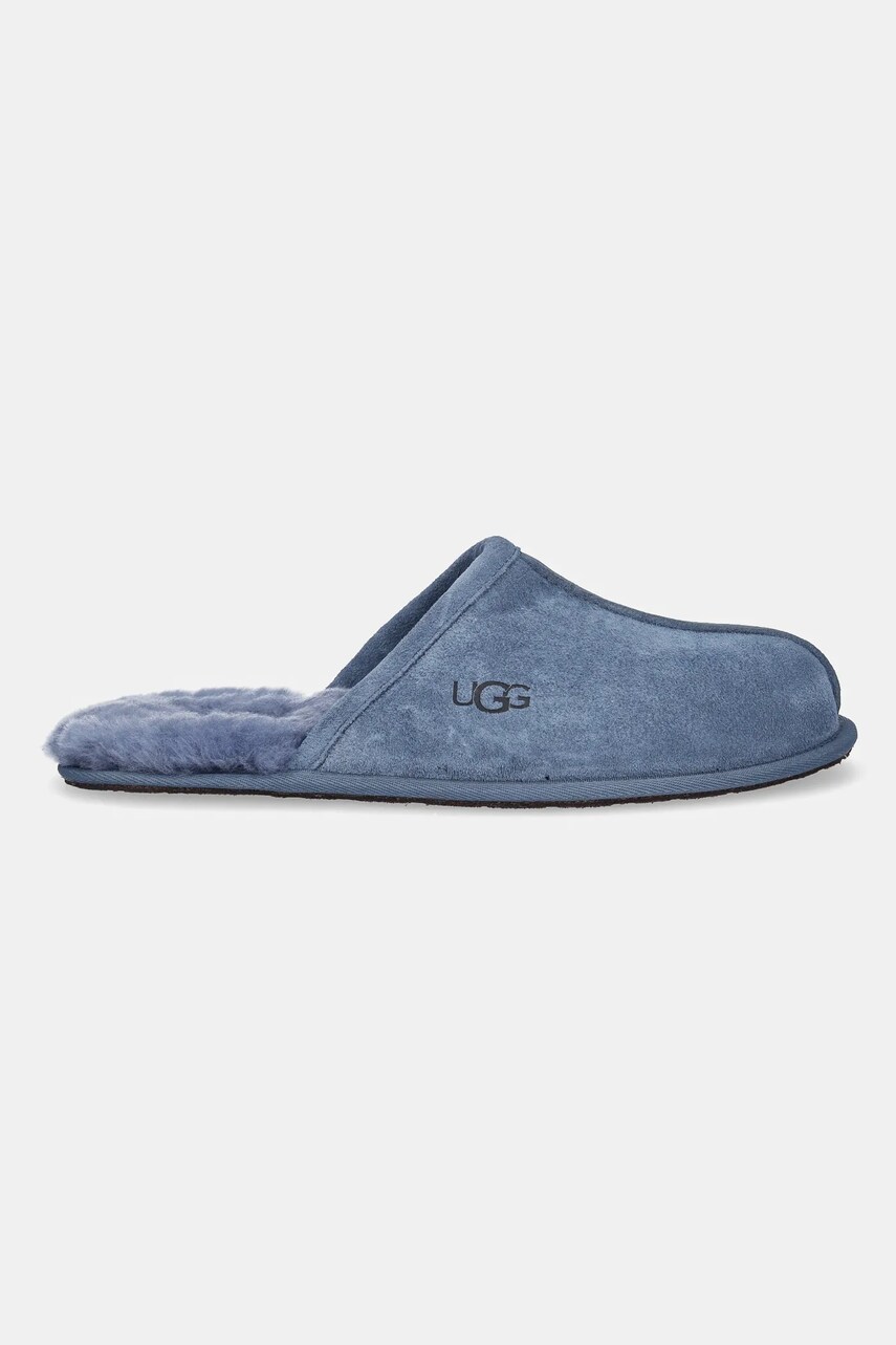 Замшеві тапочки UGG Scuff колір синій 1101111-PFCB