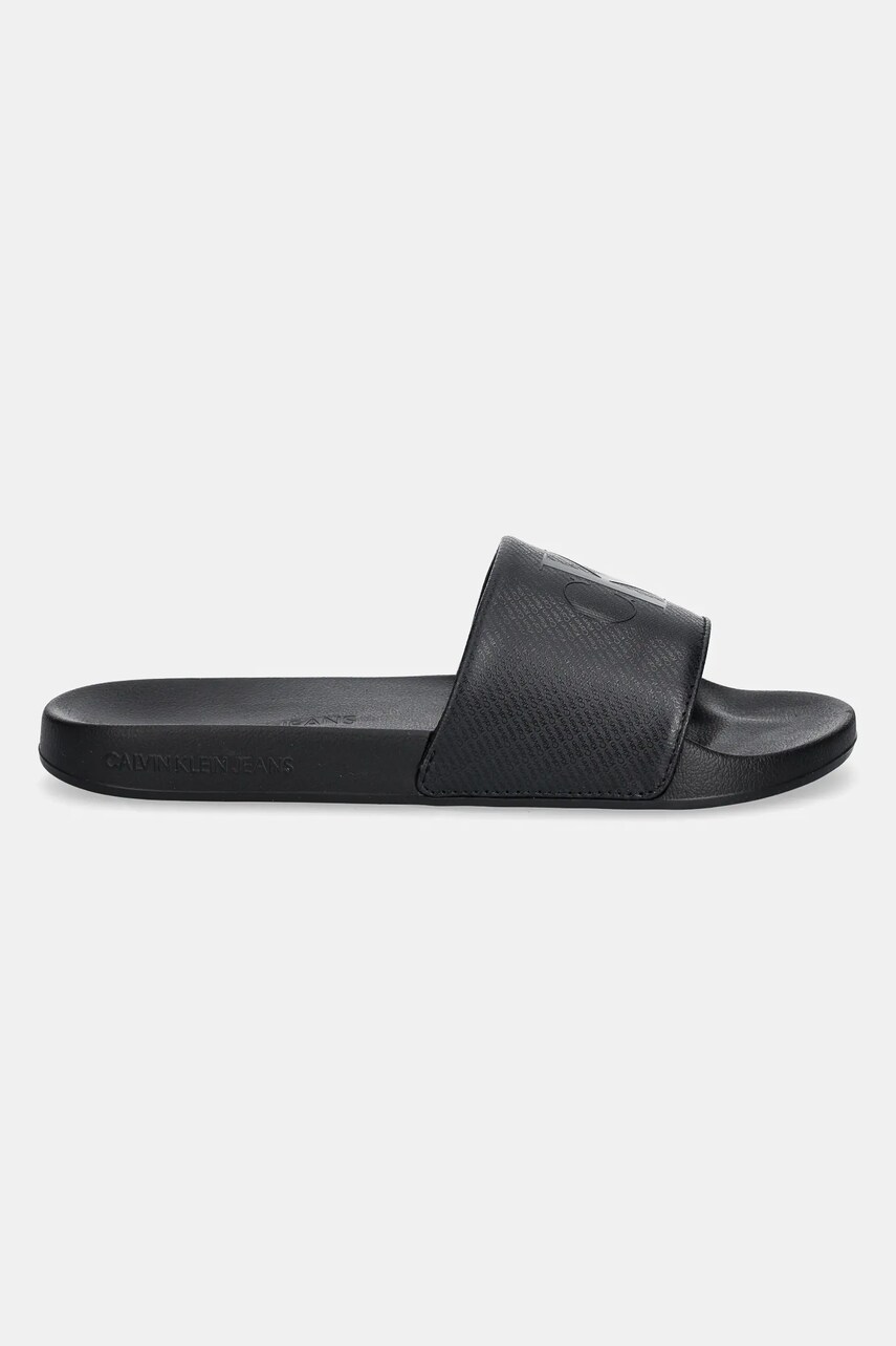 Шльопанці Calvin Klein Jeans SLIDE AOP PRINT чоловічі колір чорний YM0YM01269