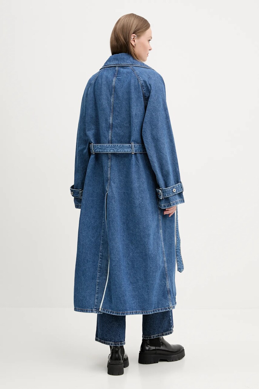 Джинсовий плащ Hugo Blue жіночий перехідний oversize 50532056