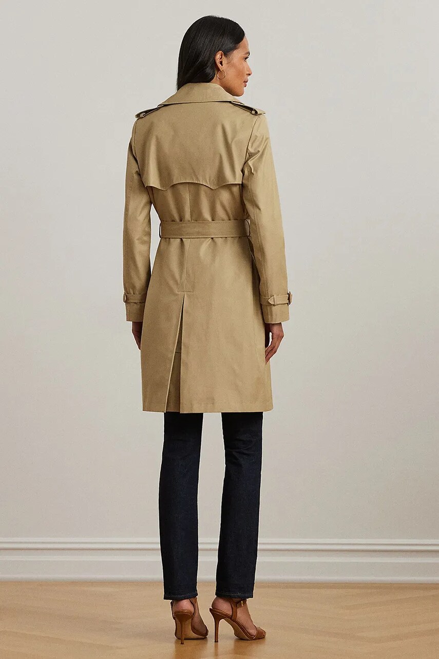 Тренч Lauren Ralph Lauren жіночий колір бежевий перехідний 297967122