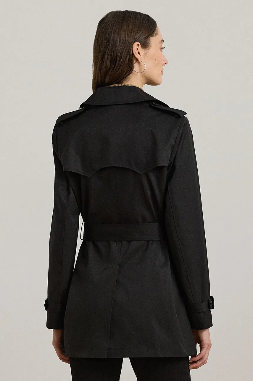 Пальто Lauren Ralph Lauren жіноче колір чорний перехідне двобортне 297967126