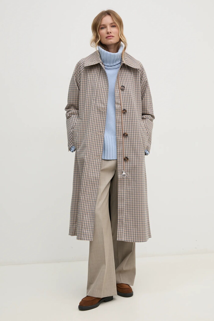 Пальто Barbour жіноче колір бежевий перехідне LSP0197BL31