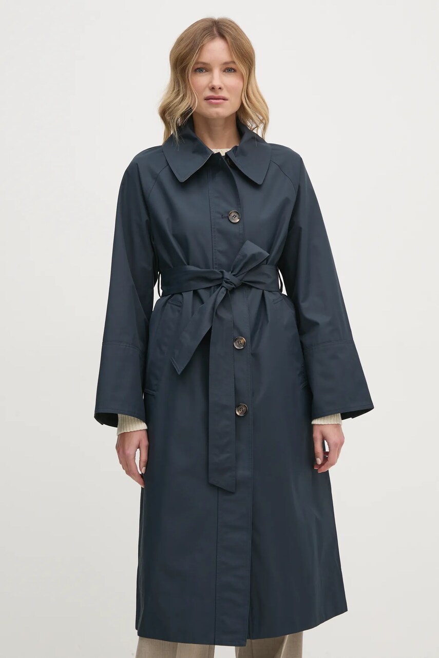 Пальто Barbour жіноче колір синій перехідне LSP0198NY71