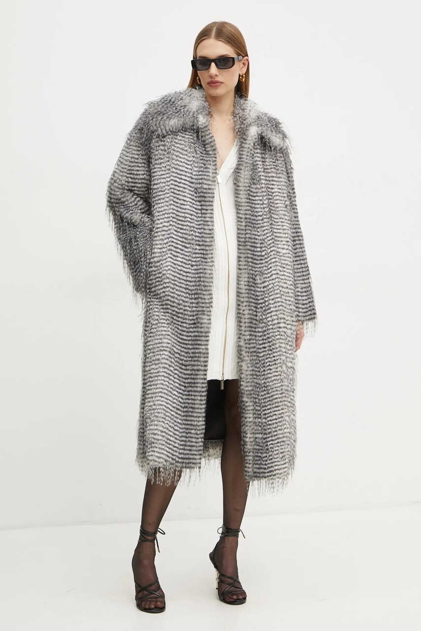 Пальто Marciano Guess JEANNETTE жіноче колір сірий перехідне oversize 5RGL20 7208A