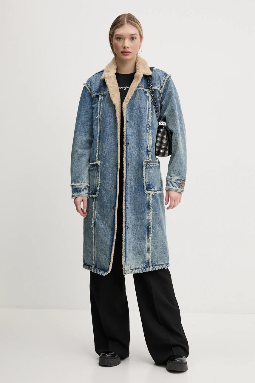 Джинсовий плащ Guess Originals жіночий перехідний W5RG70 D4XY0