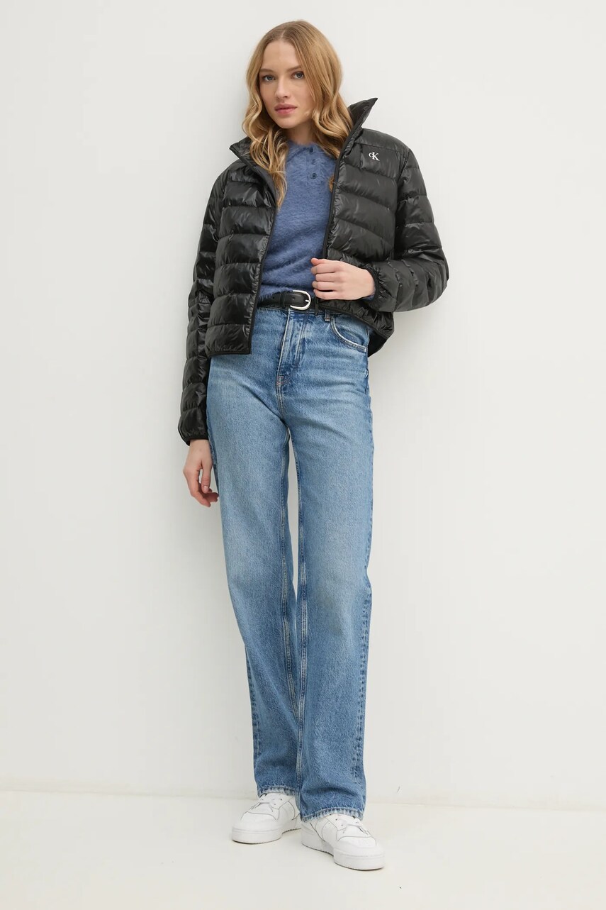 Куртка Calvin Klein Jeans жіноча колір чорний перехідна J20J224698