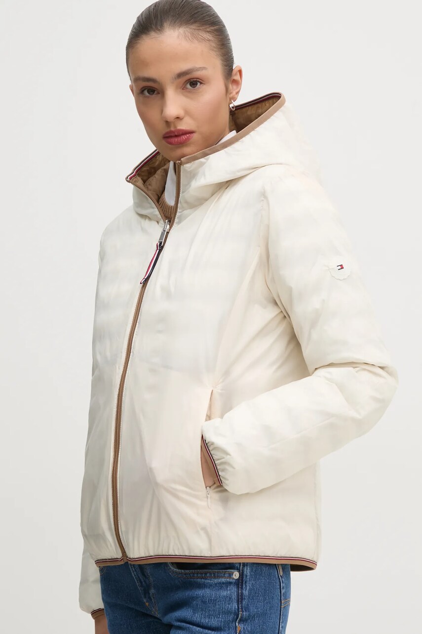 Куртка Tommy Hilfiger колір коричневий перехідна WW0WW45317