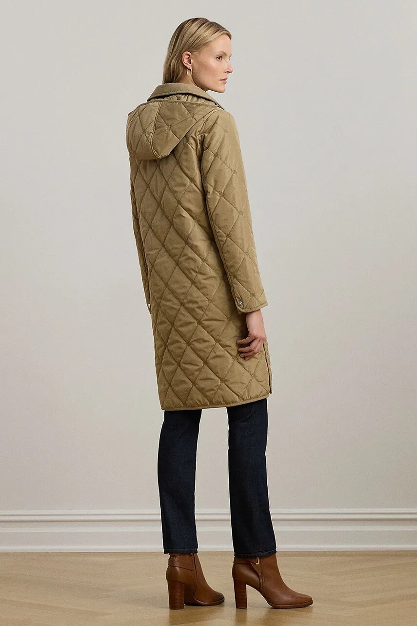 Куртка Lauren Ralph Lauren жіноча колір бежевий зимова 297967142