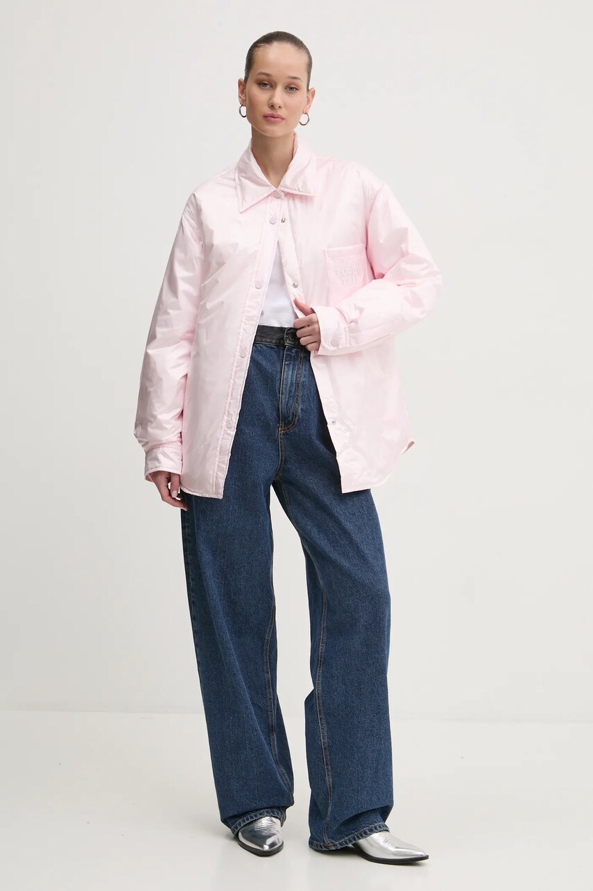 Куртка Miss Sixty жіноча колір рожевий зимова oversize 6L4YJ3740000