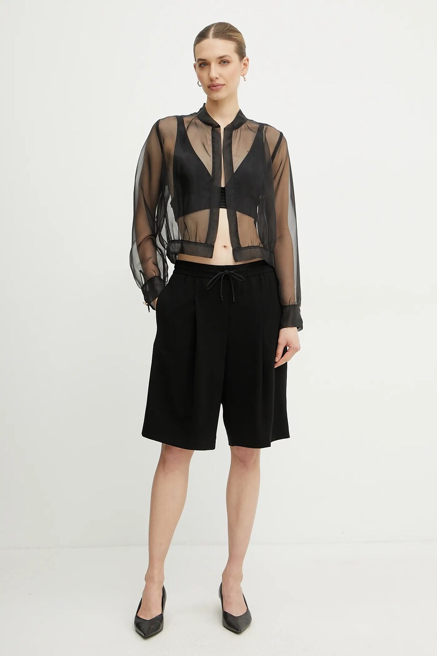 Куртка Twinset колір чорний перехідна 251TP2520
