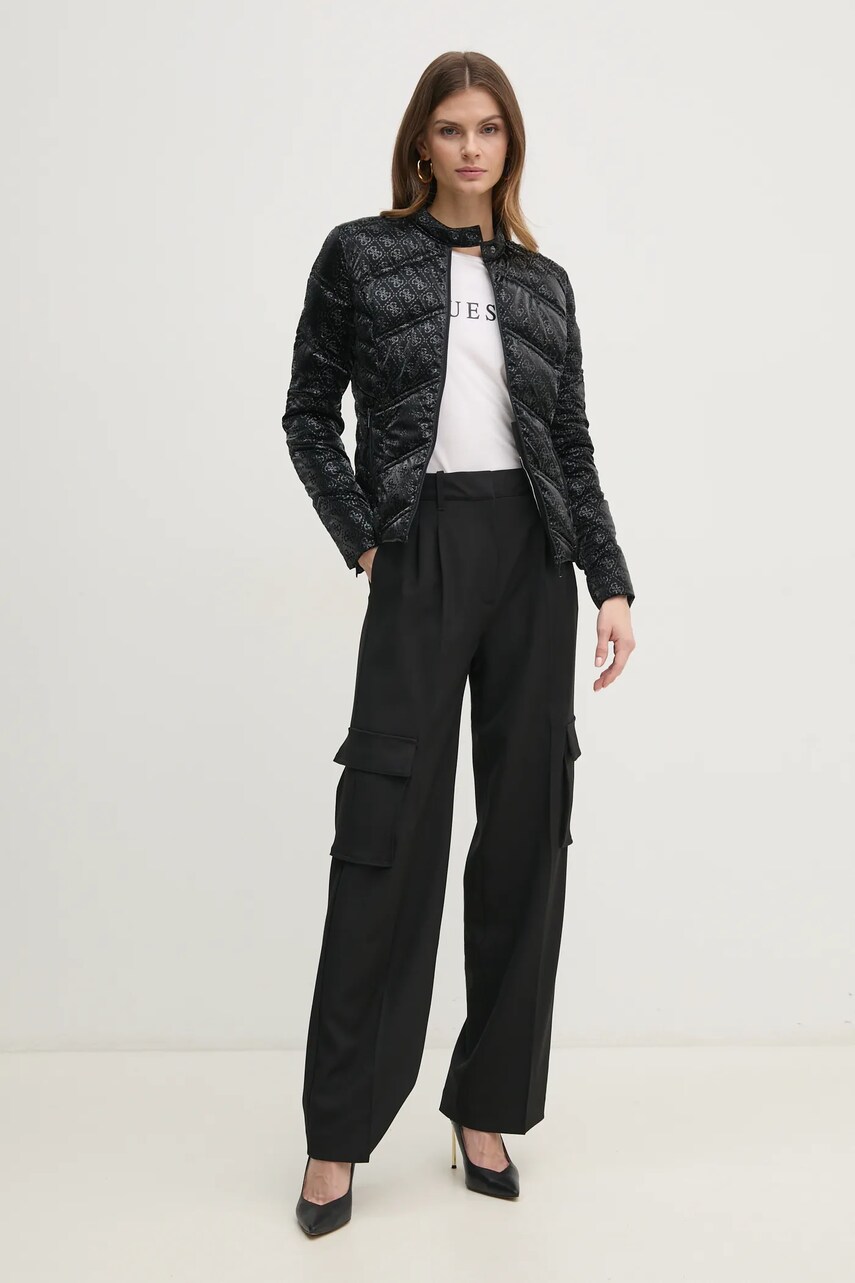 Куртка Guess NEW VONA жіноча колір чорний зимова W5RL00 WGV30